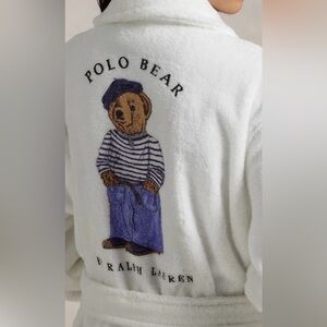 Polo Ralph Lauren - Printed Back Terry Robe- Beret Bear- sz: L/XL NWT